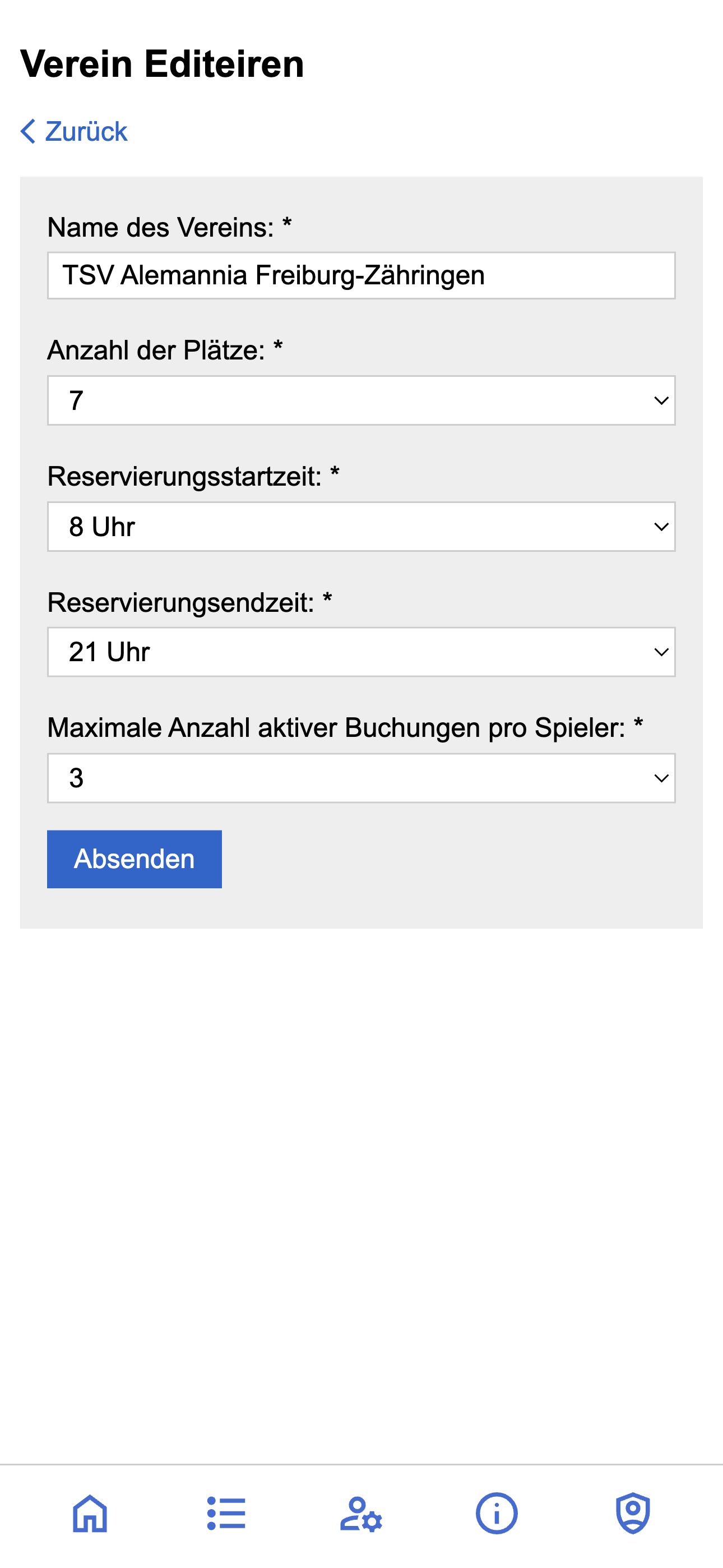 Abzumplatz admin