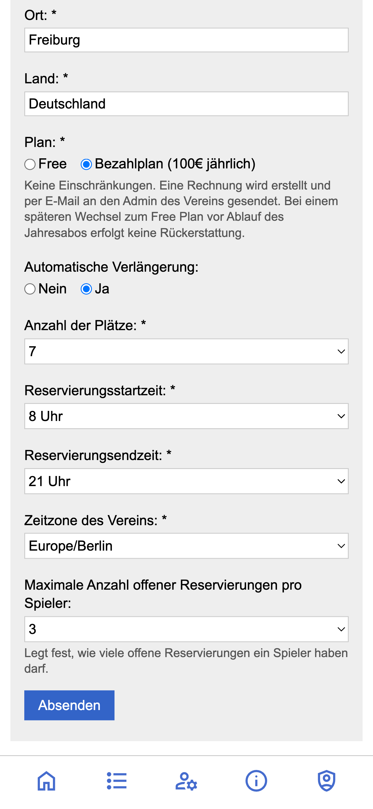 Abzumplatz admin